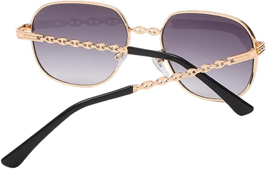 Sunglasses Women Fashion Vintage Frames Gradient Sun Glasses Retro Punk Metal Shades