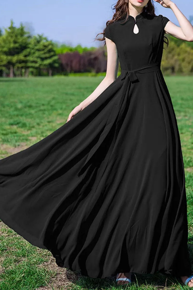 Swing summer chiffon dress for women 4466
