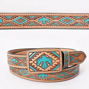 The Thunderbird Hand Tooled Leather Belt