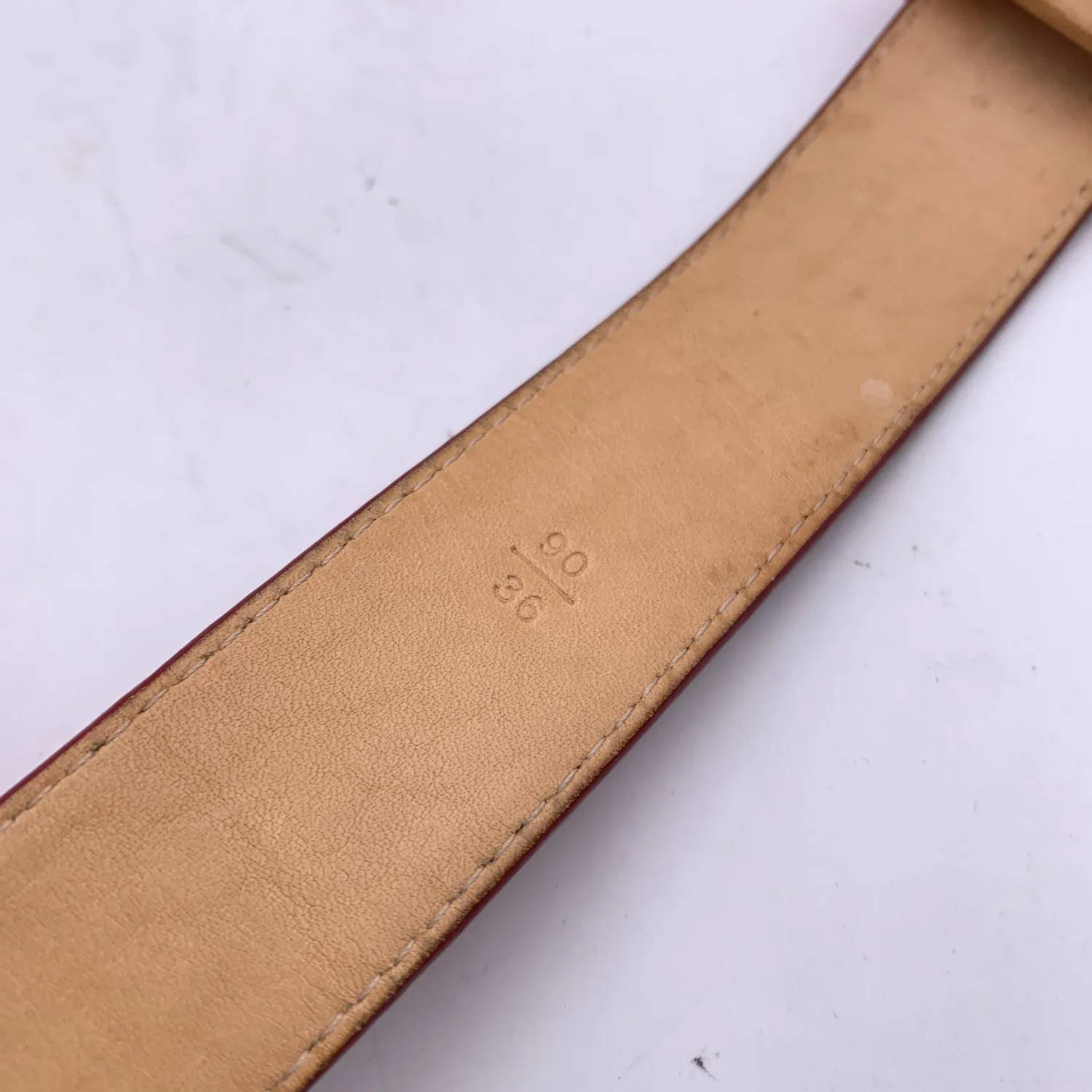 Trendy Inspired Louis Vuitton Red Pomme D'amour Monogram Vernis Belt Size 90/36