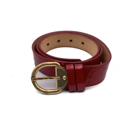 Trendy Inspired Louis Vuitton Red Pomme D'amour Monogram Vernis Belt Size 90/36