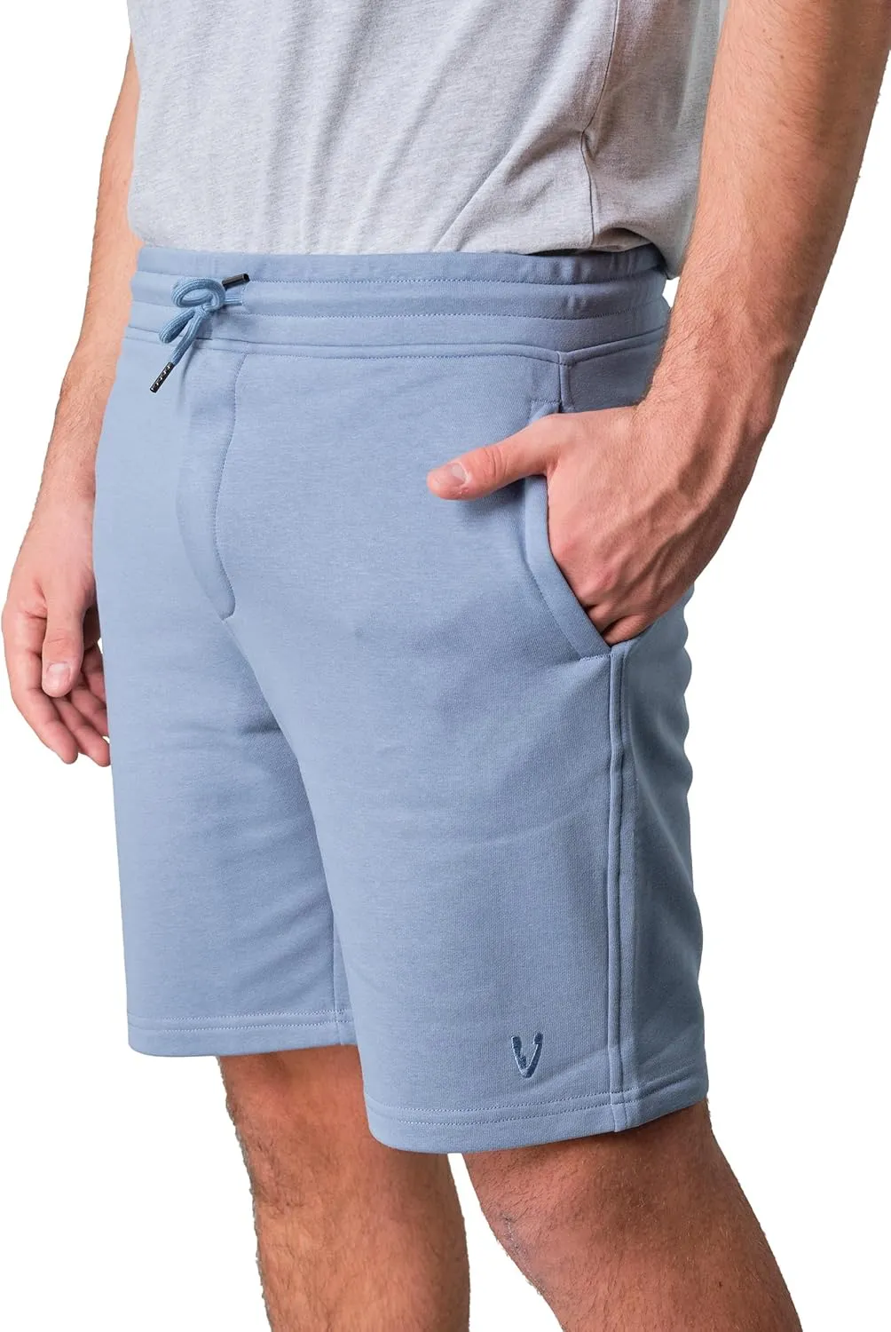 VarietyAthletics Mens Soft Cotton Fleece Jogger Gym Active Sweat Shorts