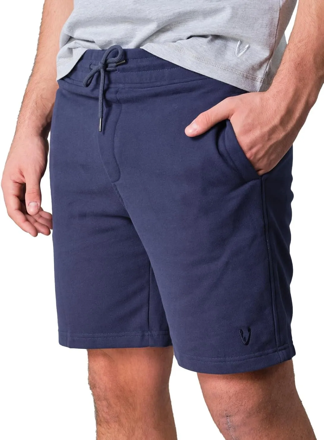 VarietyAthletics Mens Soft Cotton Fleece Jogger Gym Active Sweat Shorts